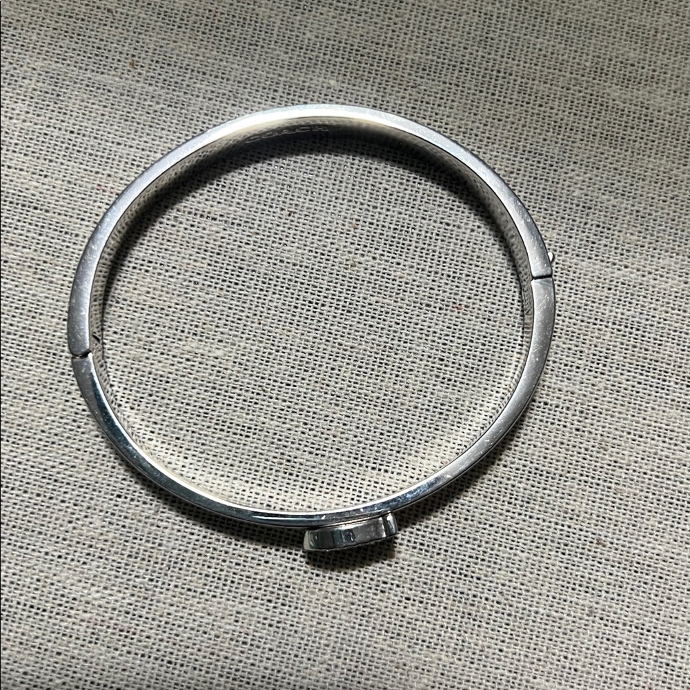 Coach Logo Pave Signature Hinged Bracelet - Picture 4 of 8